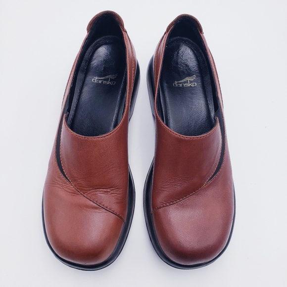 Dansko Acadamia Grunge Punk Lolita Platform Slip-on Loafers Brown Leather 40 - Picture 6 of 11